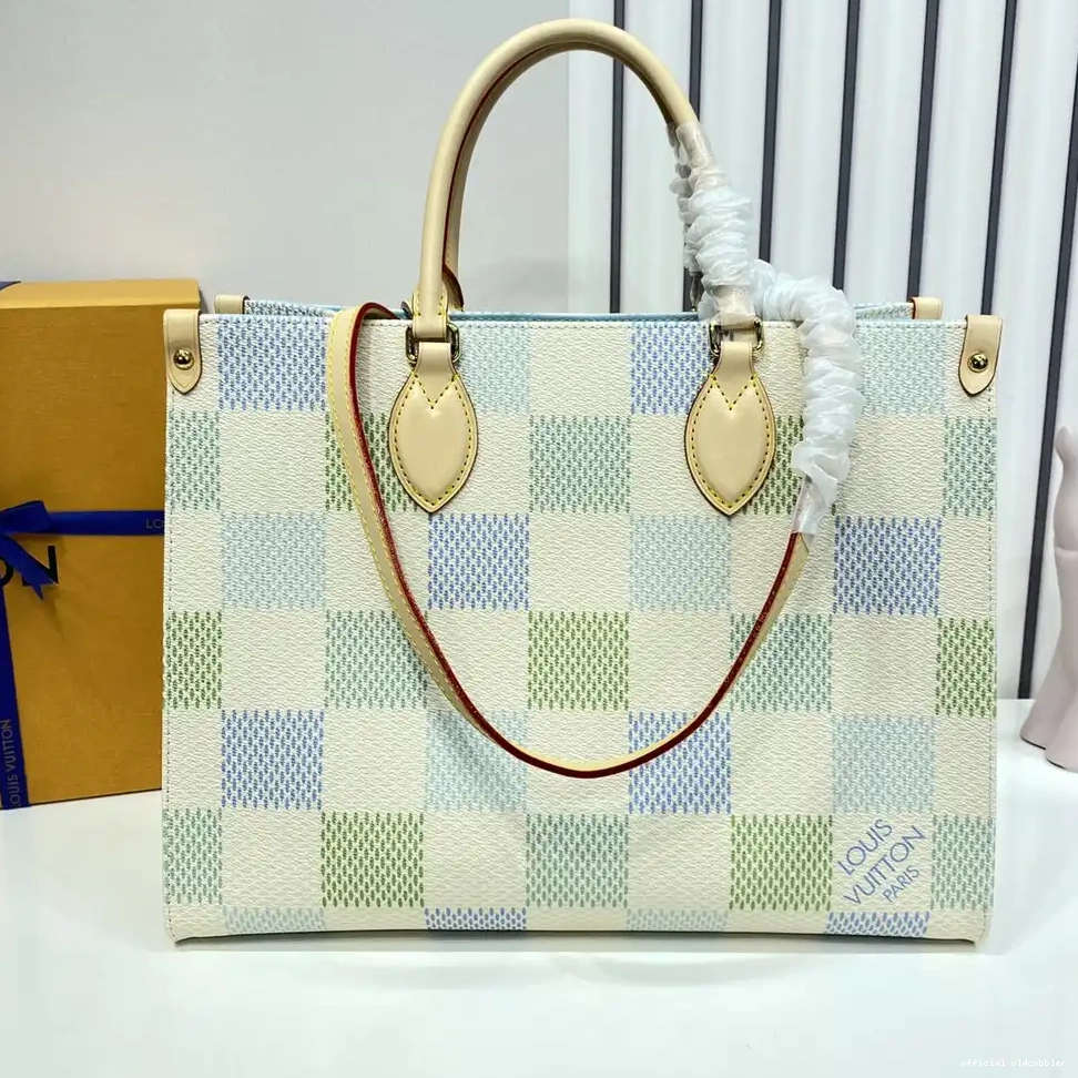 Official oldcobbler VUITTON LOUIS ONTHEGO MM-35*27*14cm 0521